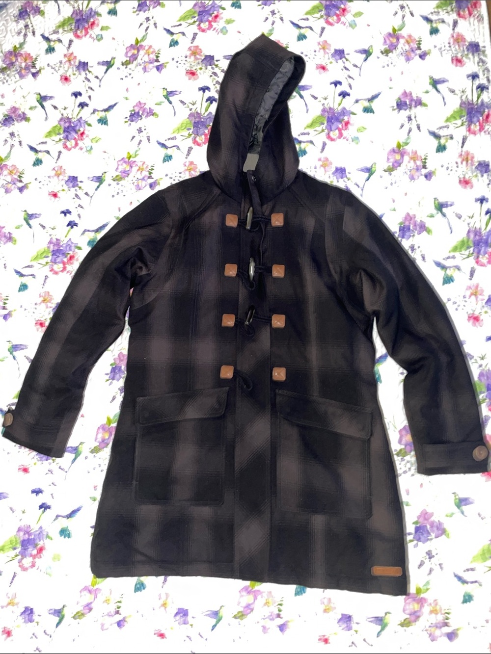 Merrell L coat Black Plaid